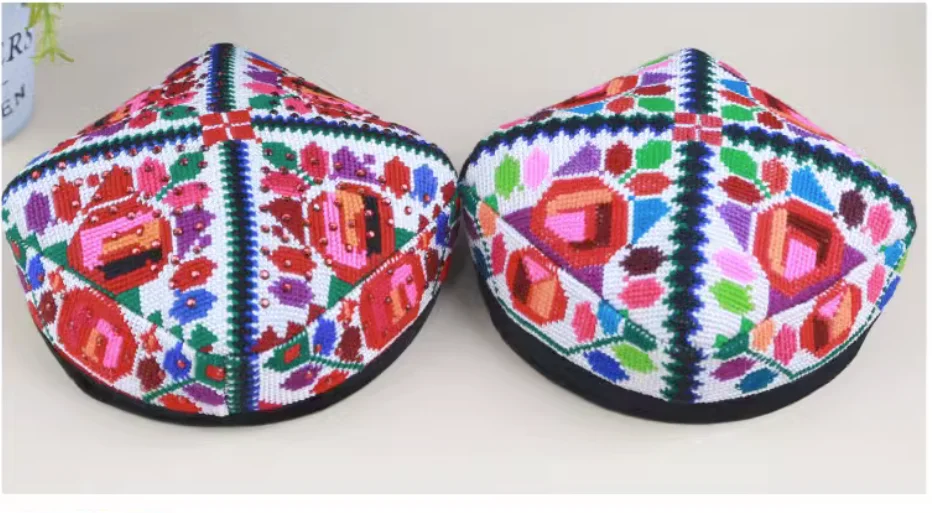 

Xinjiang Flower Hat Female Ethnic Minority Dance Performance Headwear