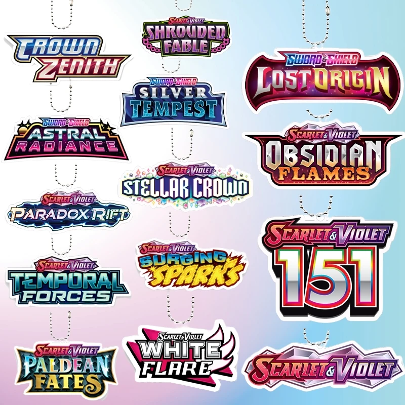 

Мультфильм Ptcg Card Series 151 Sv11 Логотип Акриловый Брелок Подвеска Лидер продаж Аниме Diy Модный Автомобильный Брелок Телефон Очарование Подарки Игрушки