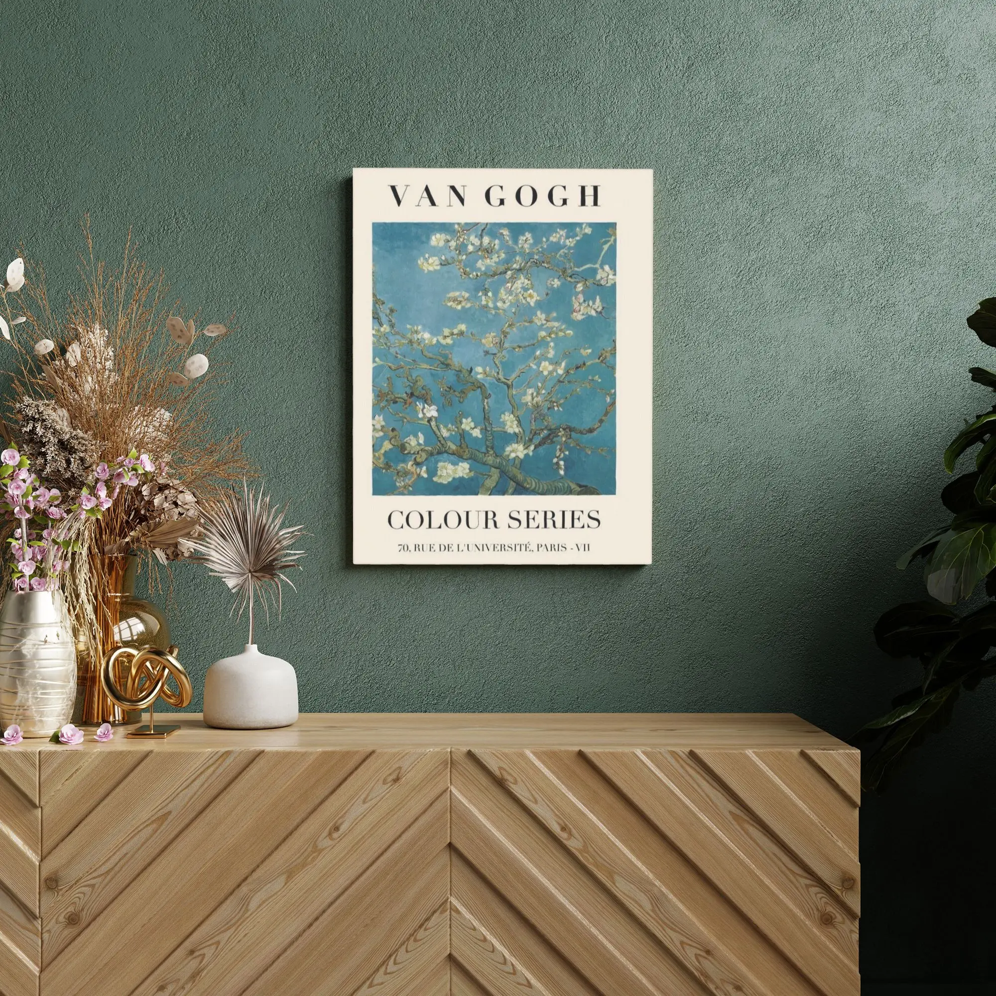 Modern Wall Art Canvas Print Unframed Custom Canvas Painting Office Home Decor Vincent Van Gogh Wall Hanging Artwork  30x40cm,