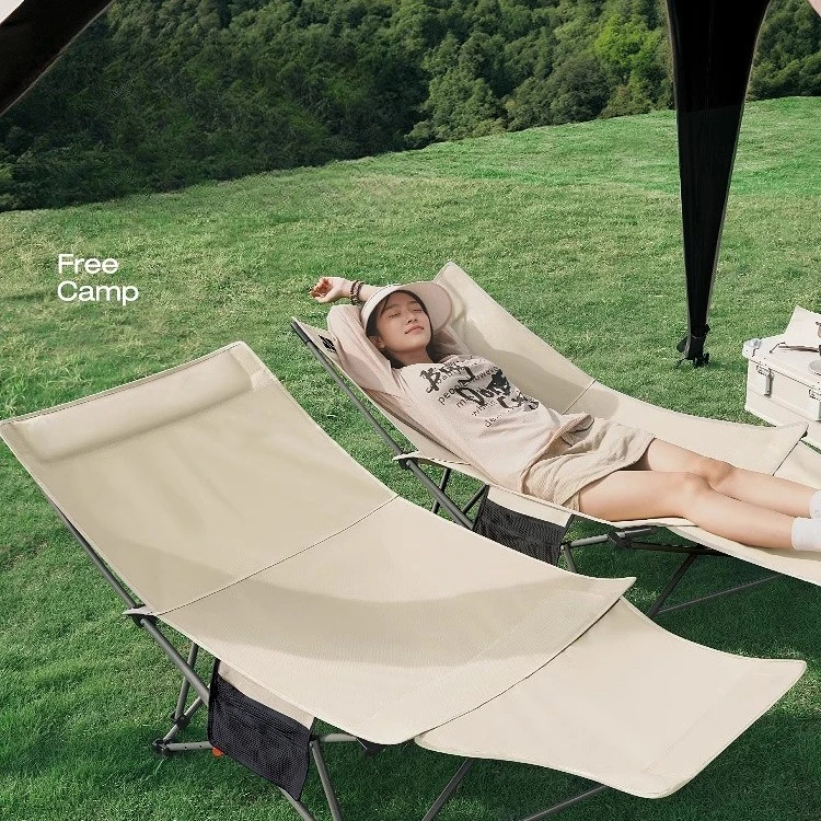 

Oxford Cloth Portable Folding Lounge Chair Moon Shell Style Outdoor Seat For Camping Beach Office Daily Rest Stall Activities