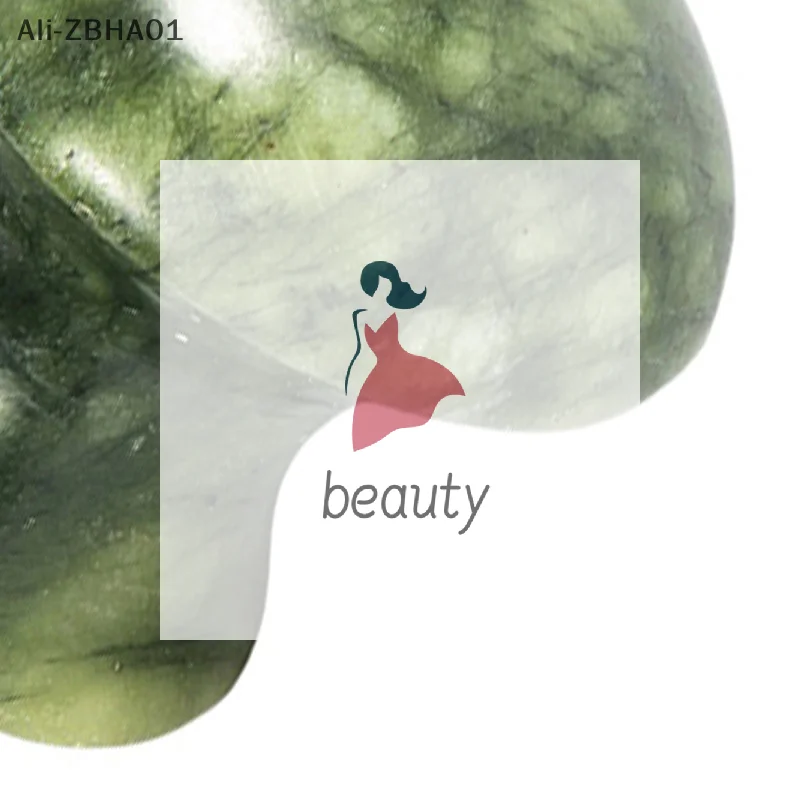 1 pz viso schiena corpo massaggiatore donne rilassante viso rullo cura della bellezza del viso strumento per la pelle giada naturale a forma di fungo gua sha bordo