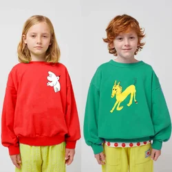 Children Graphic Sweatshrits 2026 Spring Cotton Tops Girls Long Sleeve boys Pullovers Cartoon Toddler Outerwear Kids Hoodies
