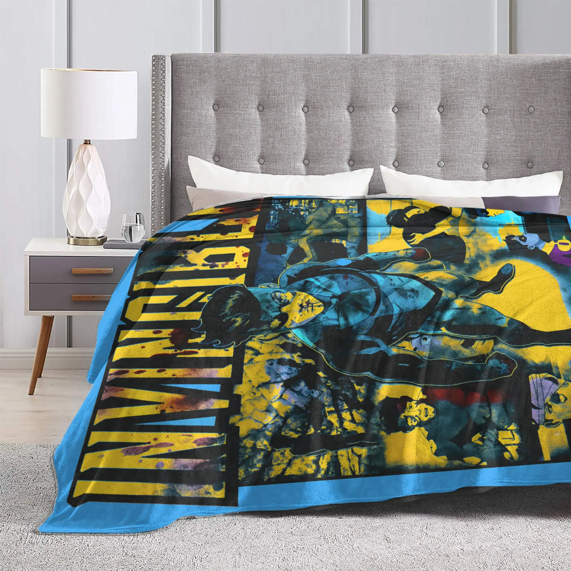 I-Invincible-S Plush Blanket Kids Adult  Flannel Bedding Throws For Couch Chair Sofa Bed Soft Design Quality Bedspread Gift Idea