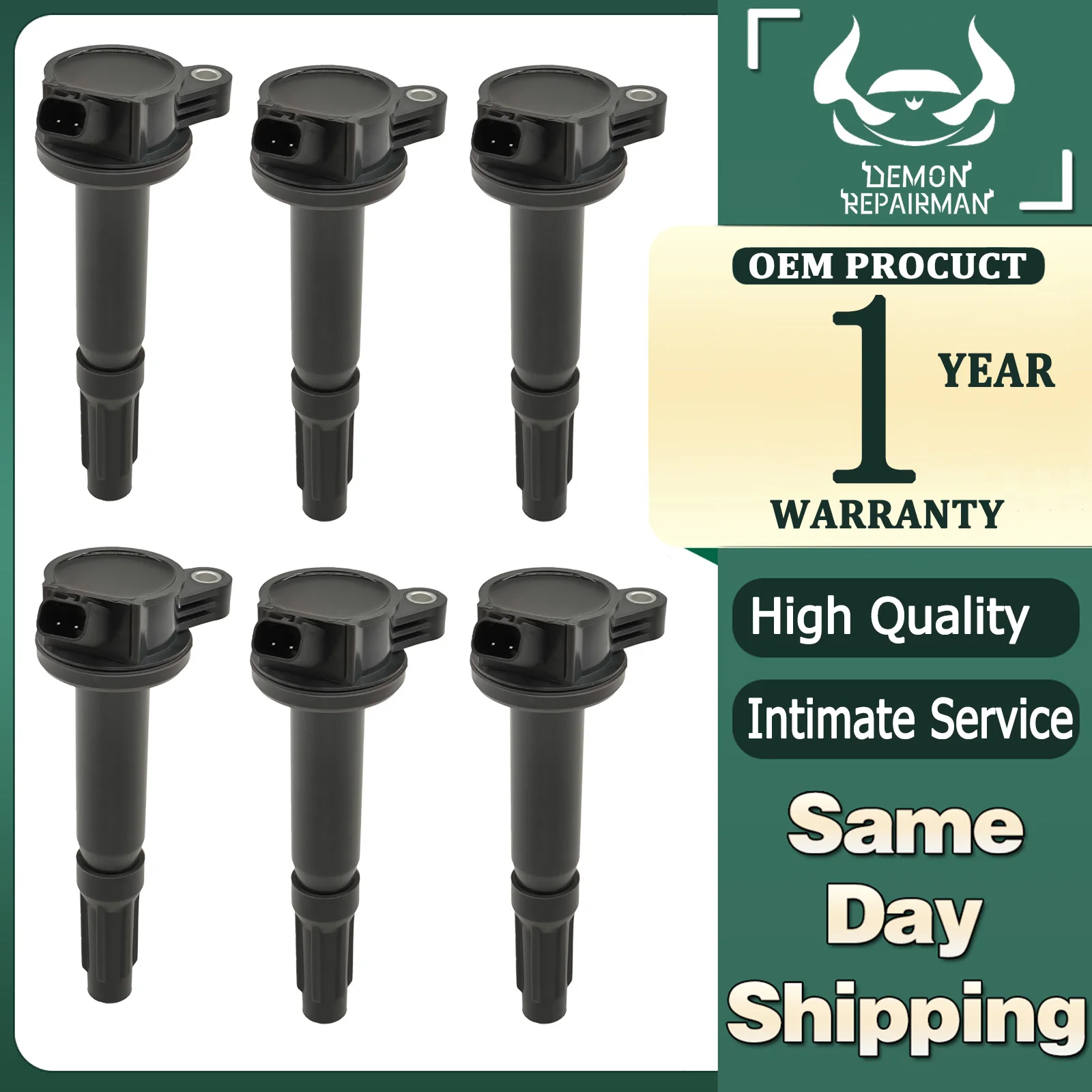

6pcs Ignition Coil Replacement Of Mazda Tribute Mercury Mariner Milan Replacement Of ZZD418100 6ESE-12A375-BA