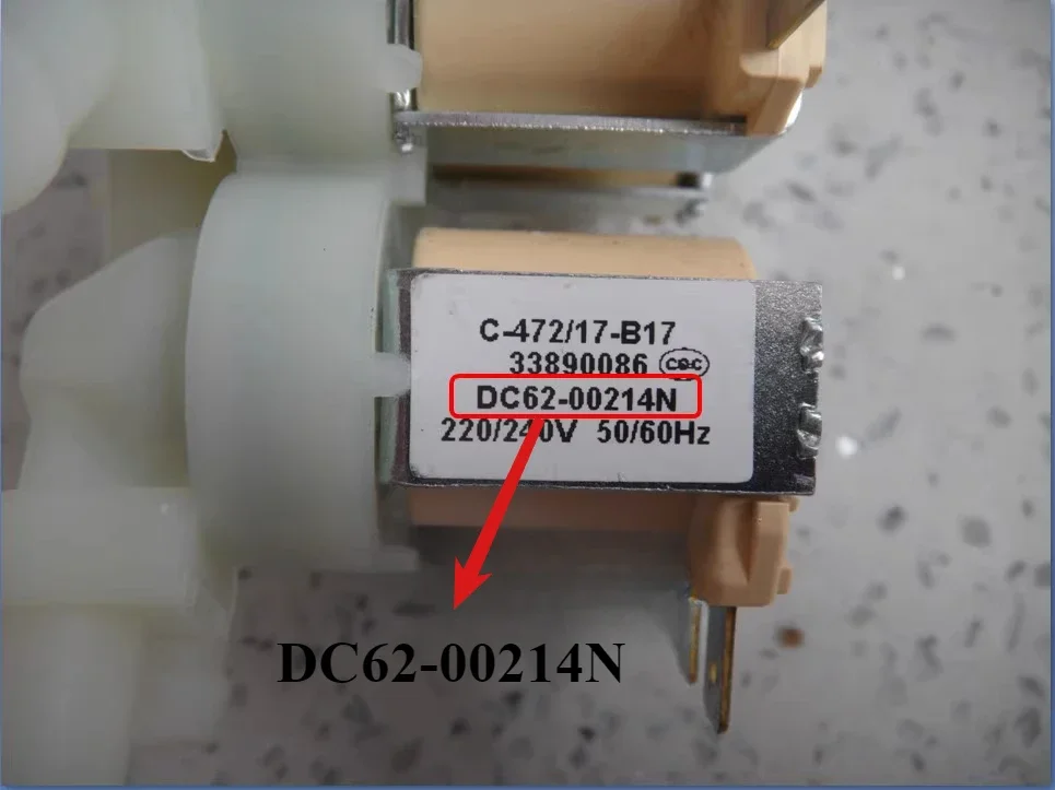 

1pcs for Samsung washing machine water inlet valve DC62-00214N WD90K6410OW WD80J6410AW WD90N64FOOX