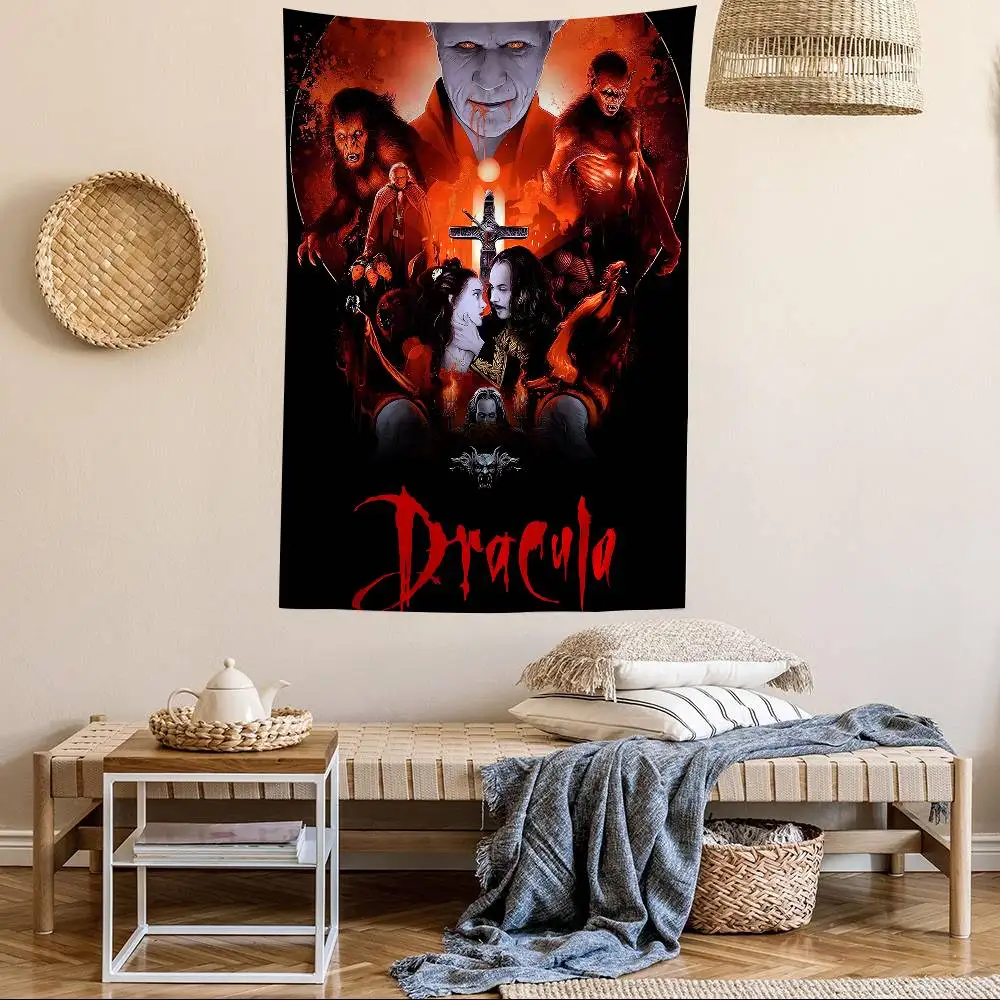 الرعب مصاص دماء فيلم دراكولا 1992 خمر نسيج ملون الجدار الشنق الهبي زهرة جدار السجاد المسكن ديكور جدار ديكور فني