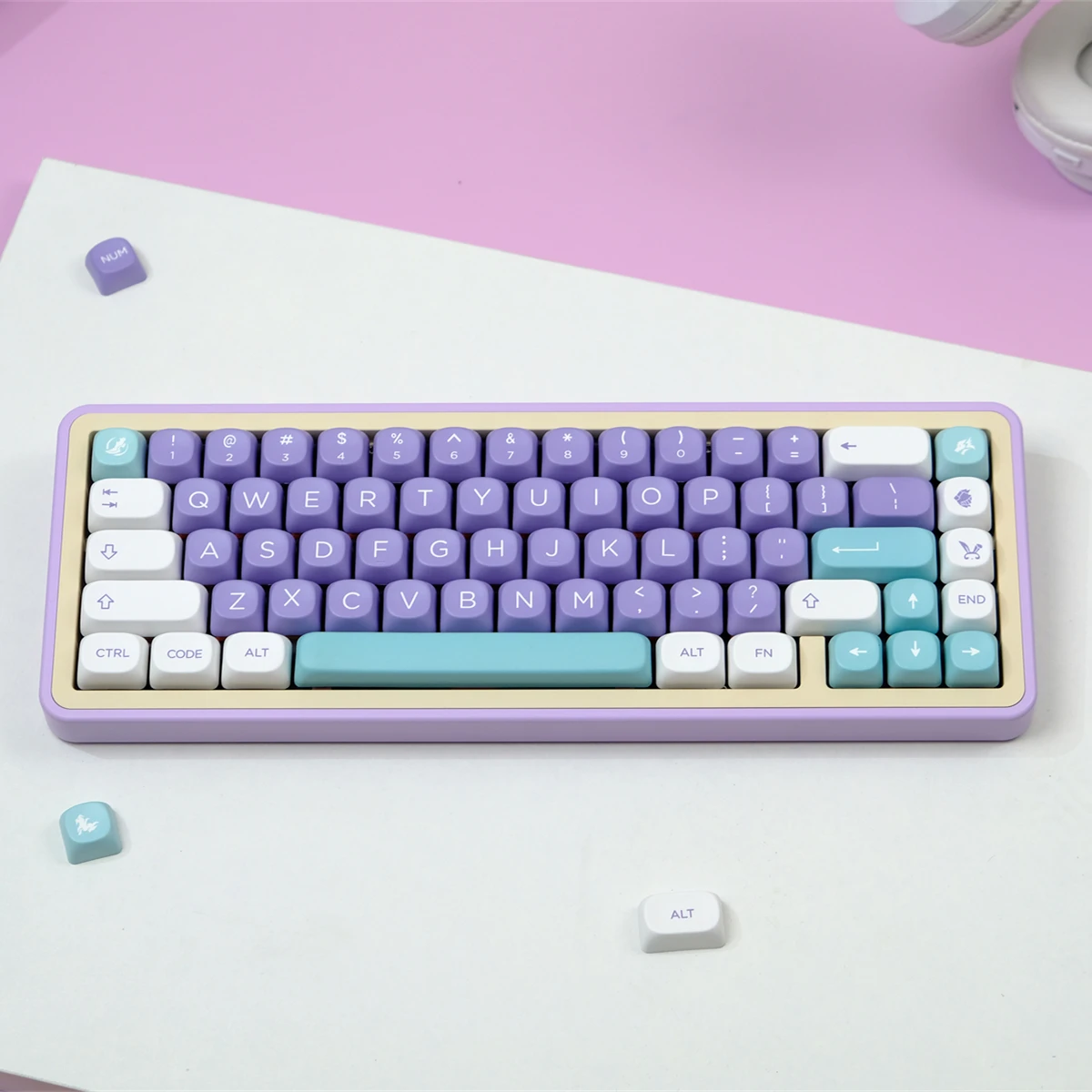 Imagem -03 - Gmk Mulan Tema Keycap Perfil Moa Pbt Sublimação Dye Teclado Mecânico Interruptor mx Gk64 Gk75 129 Chaves