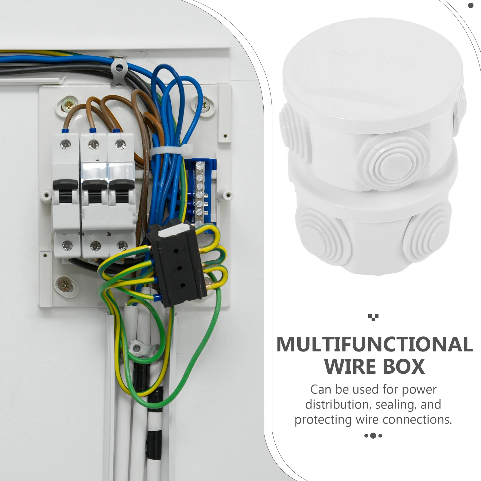 

2Pcs Waterproof Outdoor Electrical Junction Box ABS Plastic Weatherproof Extension Cord Protector Outdoor Cord Cover