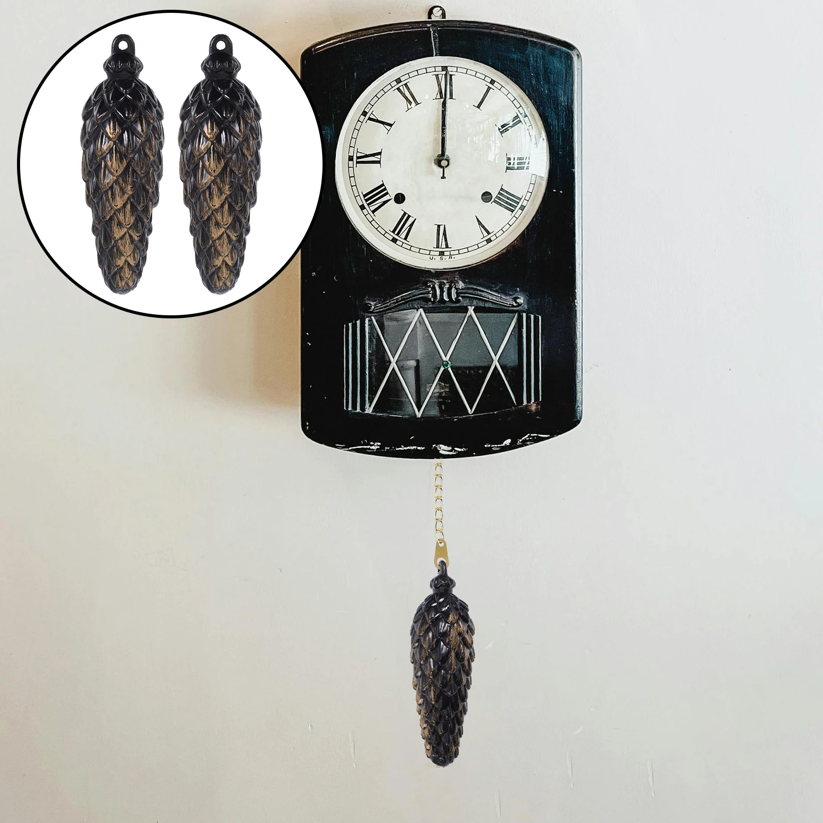 

2 Pcs Cuckoo Wall Clock Hammer Bird with Sound Parts Component for Home Decor