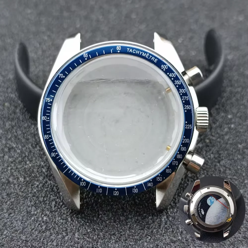 NONE 39,7 mm Uhren, Metallgehäuse, passend für VK63-Uhrwerk, Uhrenzubehör, Uhrenteile, passend für Uhrenbox mit 20-mm-Armband 3