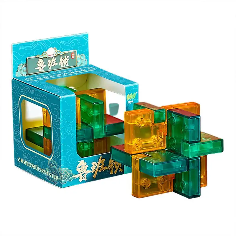 

Luban Lock Toys Luban Kongming Lock Unlock Interlocking Puzzle 3D Puzzle Games IQ Test Toy Handheld Logic Puzzle For Christmas