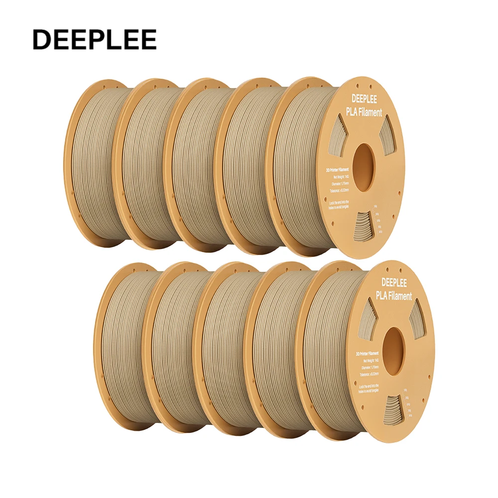 DEEPLEE 5/10KG PLA Filament 1.75mm Levendige Kleuren FDM 3D Printer Verbruiksartikelen Lage Klosvorming, Hoge Precisie Deeplee filament