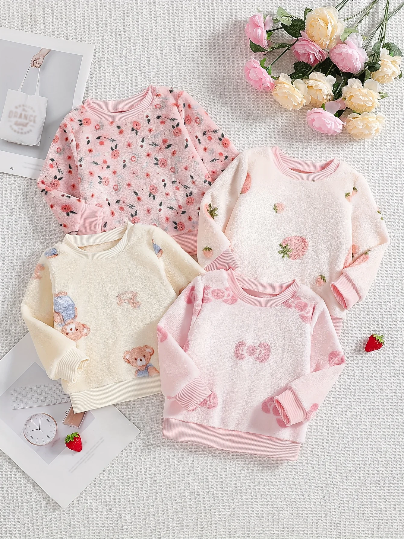 

Baby Girl's Spring Autumn Cute Cartoon Print Outfit - Versatile Casual, Outdoor-Friendly, Valentine & Birthday Gift