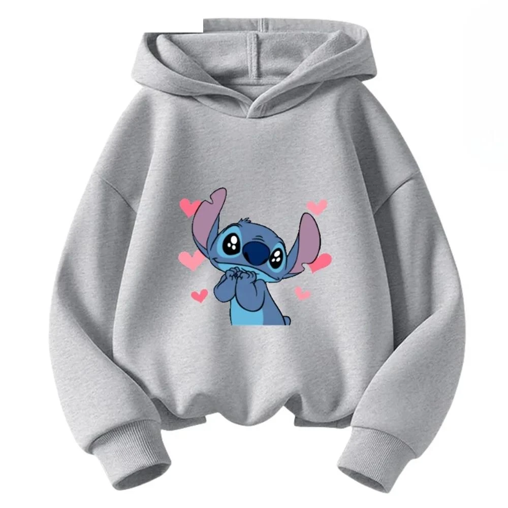 

Kids Stitch Hoodies Spring Autumn Fashion Children Pullover Long Sleeves Cotton Sweatshirts Printing Boys Girls Trucksuit