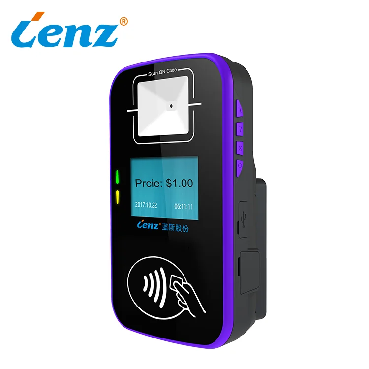 Cashless Payment Card Reader NFC Bus Validator POS Terminal for Public Transportation