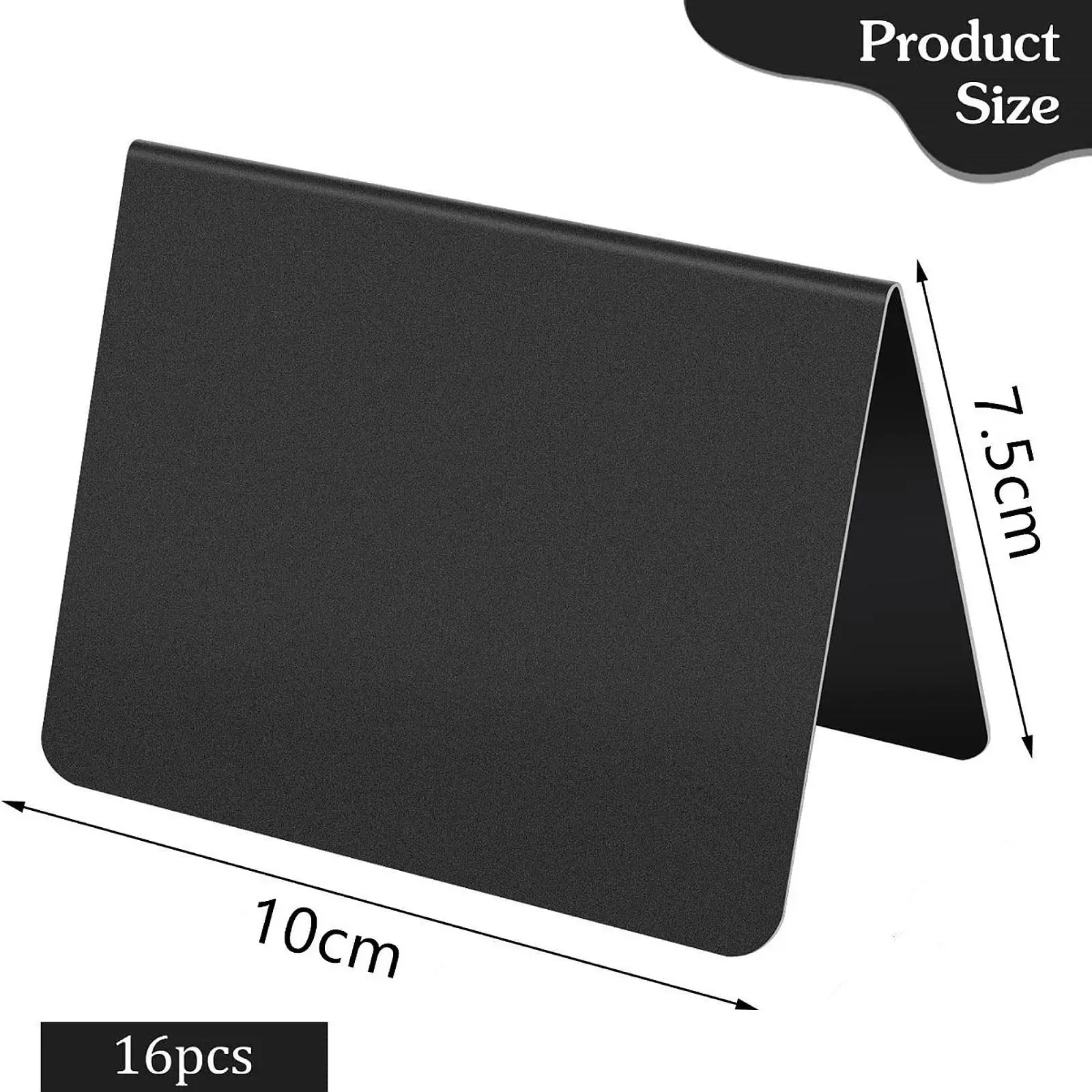 16x Mini Chalkboard Signs Table Sign Erasable Home Blackboard Small Chalk Board for Menu Christmas Table Numbers Foods Stand