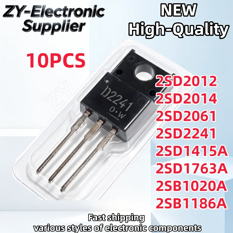 【10uds】TO-220F 2SD2012 2SD2014 2SD2061 2SD2241 2SD1415A 2SD1763A 2SB1186A D2012 D2014 D2061 D2241 D1415A D1763A B1186A B1020A