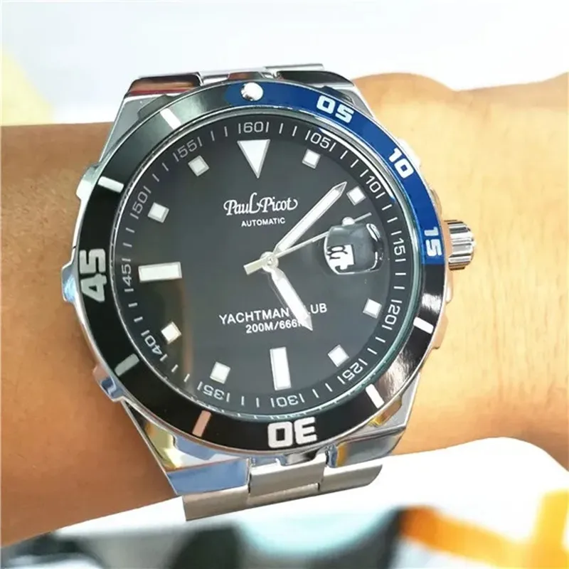 Paco Paul-reloj de lujo para hombre, cronógrafo de negocios, serie Adventurer YACHTMAN, resistente al agua, con calendario, nuevo