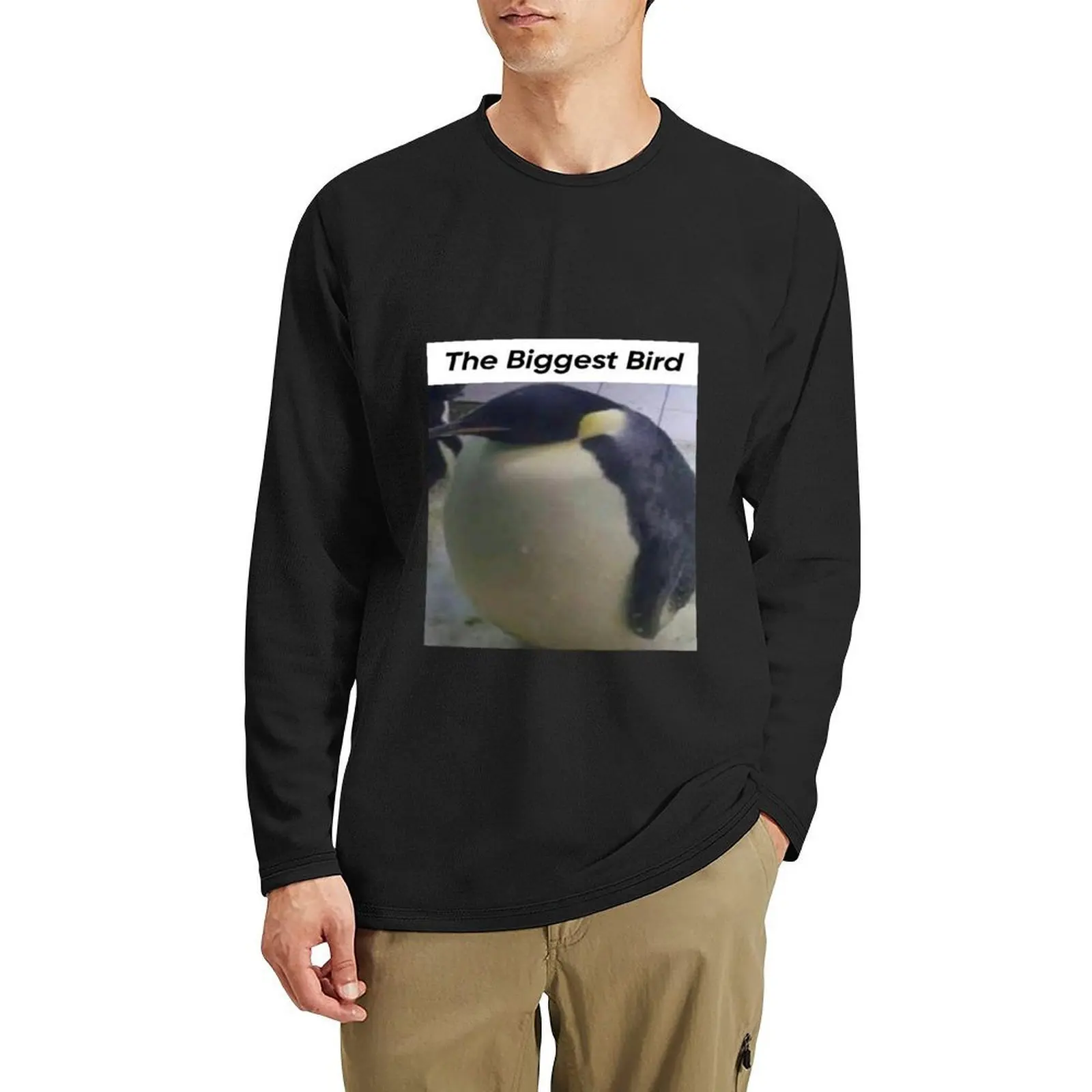 

IM THE BIGGEST BIRD MEME Long T-Shirt shirts graphic tees custom t shirt new edition t shirt tops Men's t-shirt