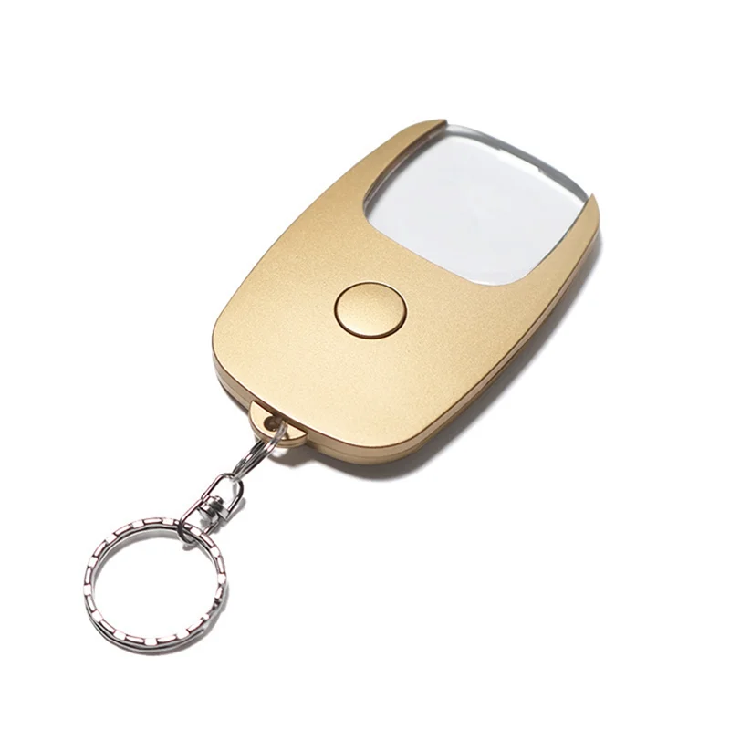 

USB перезаряжаемая стеклянная лупа с линзой, ручной брелок-лупа со светодиодной подсветкой для чтения книг-AS97