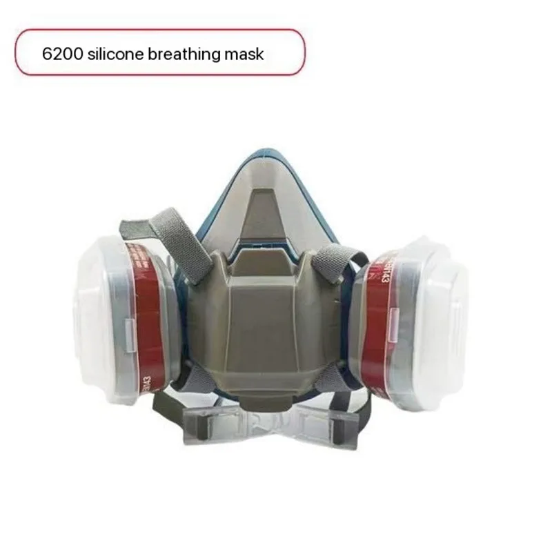New 7-In-1 6200 Dust Gas Respirator Half Face Dust Mask For Painting Spraying Organic Vapor Chemical Gas Filter Work Safety