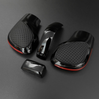 Black Matte With Leather DSG Gear Shift Knob Side Cover DSG Emblem For VW Golf 6 7 R GTI Passat B7 B8 CC R20 Jetta MK6 GLI
