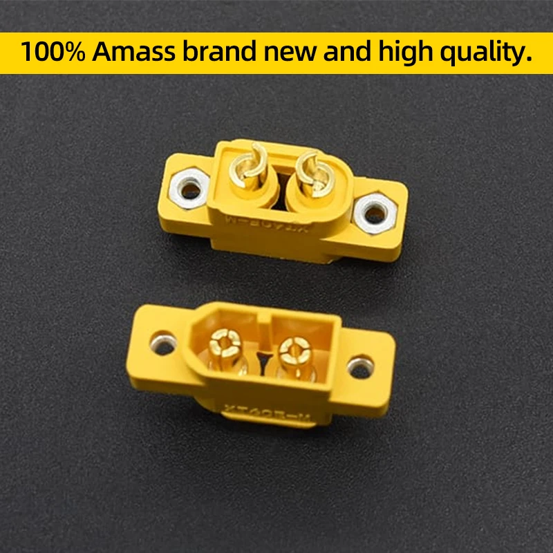 5/10PCS Amass XT60E-M XT60E XT60 Male Plug Connector Gold Plated For RC FPV Aircraft Drone Helicopter Car Boat Battery Original