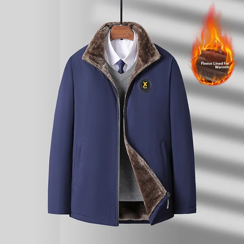 

Мужская куртка с воротником-стойкой на подкладке, повседневная хлопковая теплая верхняя одежда, зимнее пальто, осень-зима, новый дизайн Sensation