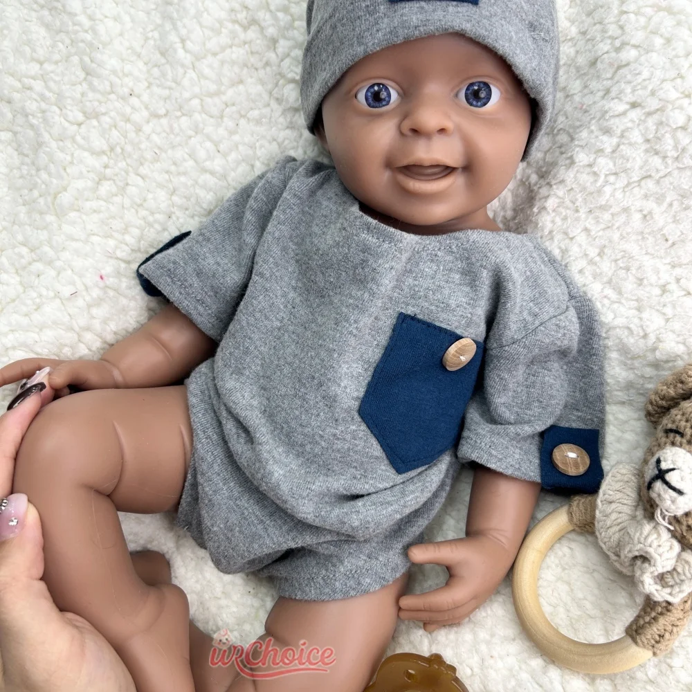 

Реалистичная полнотелая силиконовая кукла-реборн мальчик 18 дюймов, анатомически точная, мягкая на ощупь, для взрослых коллекционеров