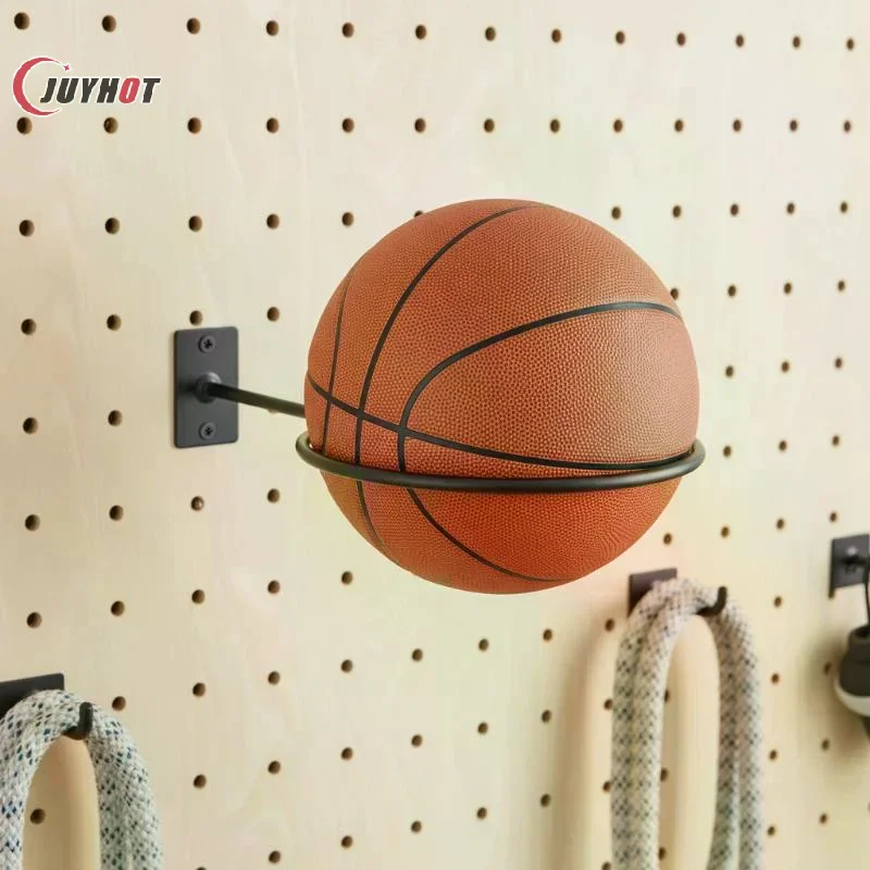 1Pcs Multi-purpose Football Display Shelf Metal Wall Mounted Basketball Storage Rack Ball Holder Space Saving Room Decor
