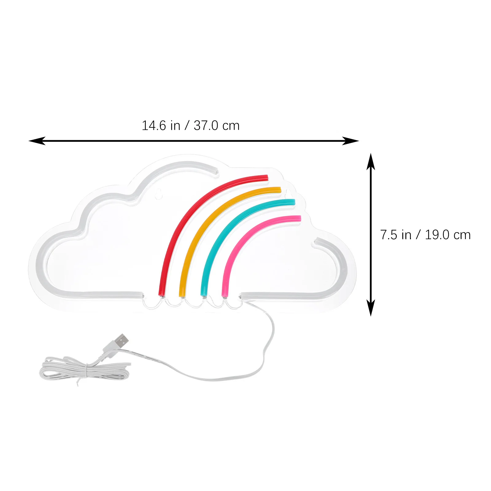 

Cloud Shape Neon Light Decorative LED Lamp for Bedroom Wall PVC Indoor Crafts Home Decor Art Cloud Modeling Lamp