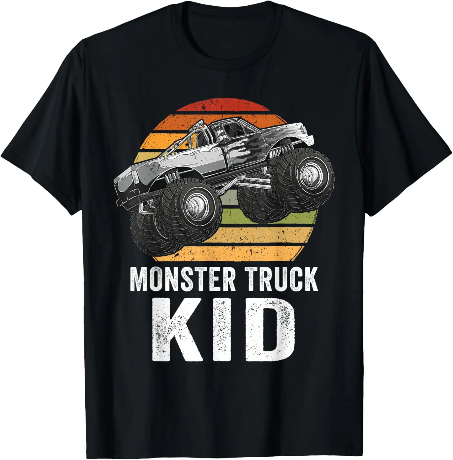 

Ретро Винтаж Monster Truck Kid & Dad Cars Lovers Детская футболка для мальчиков
