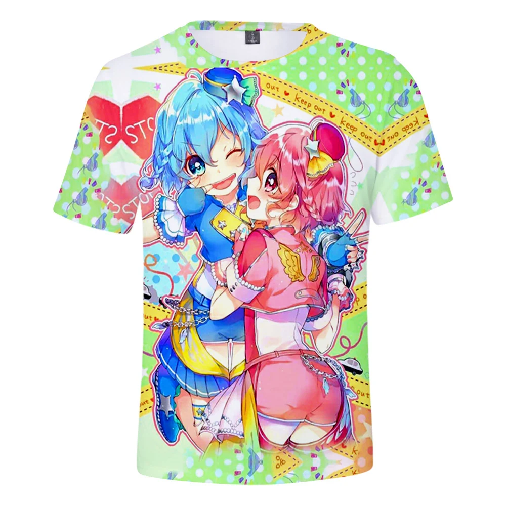 

3D Print Idol Time Pripara Spring Summer Preppy Men/Women T-shirt Streetwear Kawaii style Street Clothes