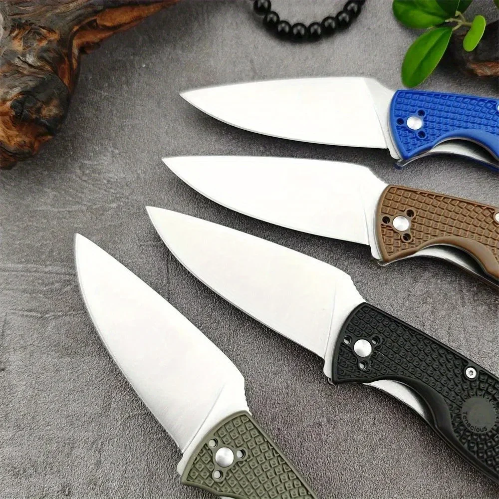 C122 متعدد الألوان في الهواء الطلق يسهل حملها سكاكين التخييم الشديد للطي سكين جيب 8Cr13Mov قطرة نقطة شفرة أدوات الرجال السكاكين #4