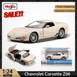 New Product Maisto 1:24 Chevrolet Corvette Z06 Alloy Miniature Diecast Model Chevrolet Sports Toys Car Model Ornaments Kid Gift