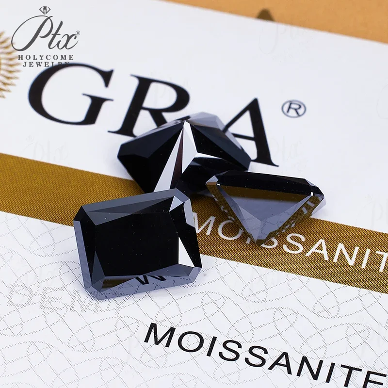 100% Moissanit-Diamant, Radiant-Schliff, 0,3-10 Karat, DIY-Ring, Halskette, Ohrringe, Hauptmaterialien, Großhandel, Perlen in Primärfarben – Detail 18