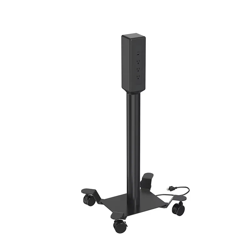 Mobile AC and USB charging towers, extension stations