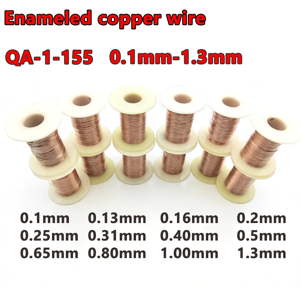 

Coil Copper Wire 0.05 0.1 0.16 0.2 0.25 0.4 0.5 0.65 0.8 1.0 1.3mm Cable Copper Wire Magnet Wire Enameled Copper Winding Wire