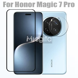 New Smartphone Screen Film For Honor Magic 7pro Glass 9D Curved Front film and Soft Fiber lens film For Magic 7 pro