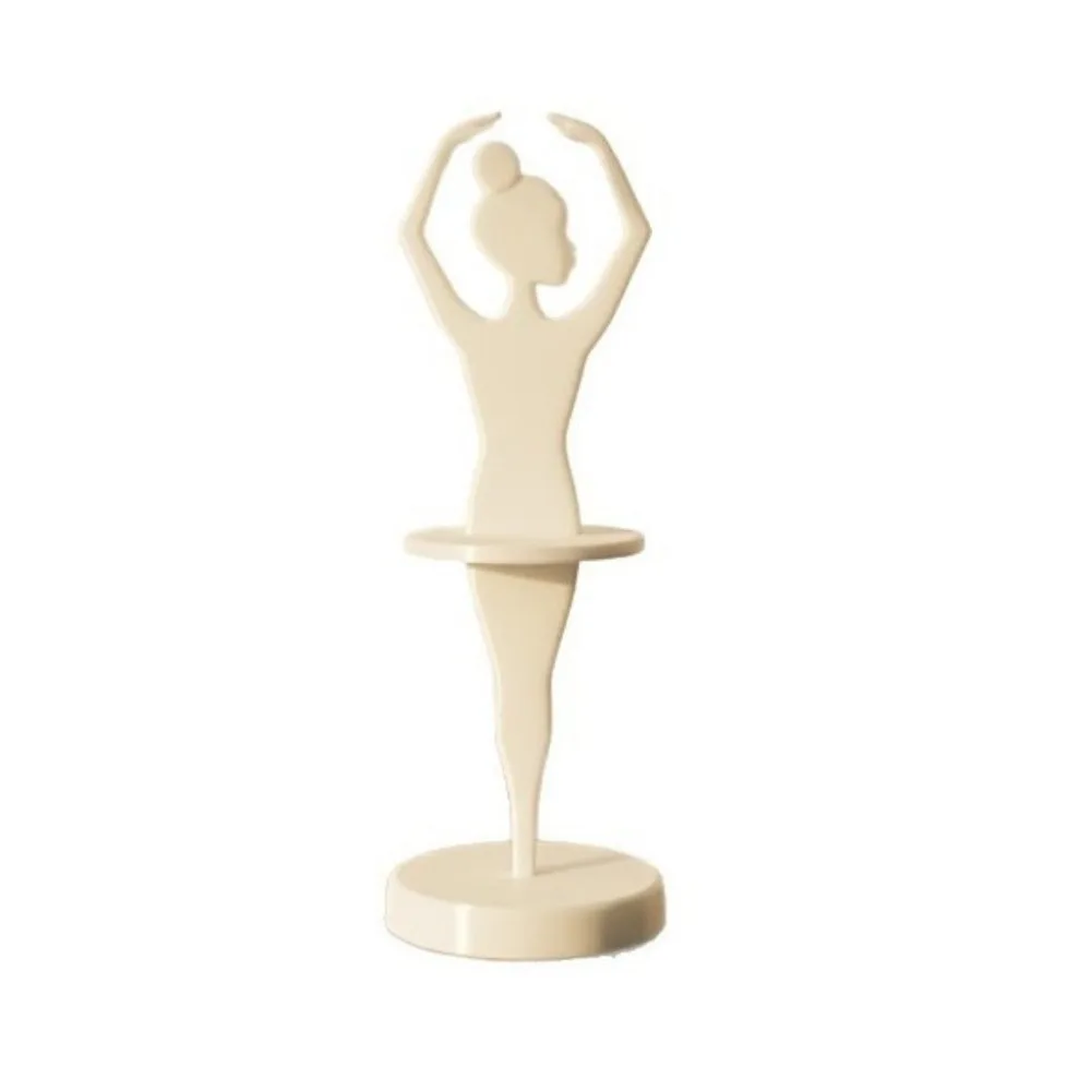 3D Printed Ballet Dancer Scrunchie Holder Decorative Plastic Ballerina Scrunchie Holder Space Saving Hair Tie Storage Rack
