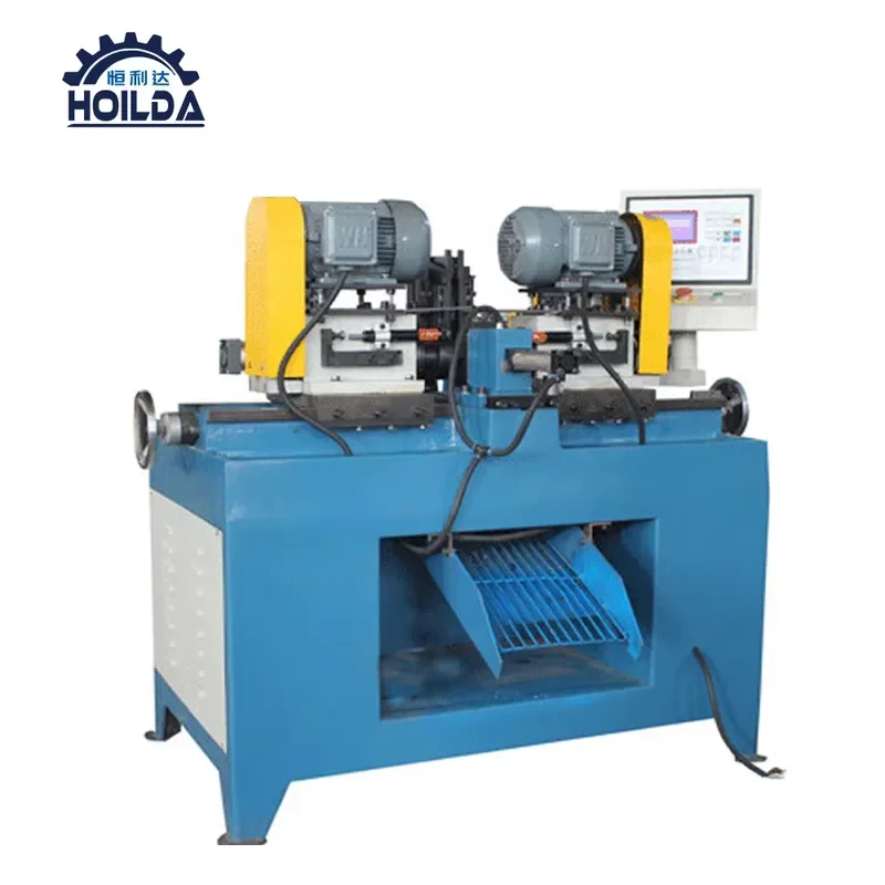 New Hoilda Fully Automatic Loading/Unloading Double Head Pipe Chamfering Machine High-Accuracy 220V 2kW Power 600kg Weight