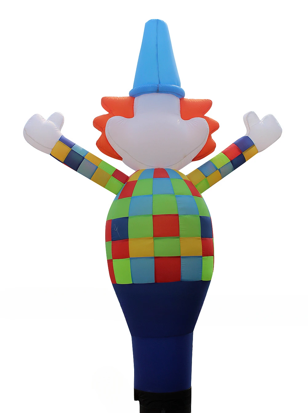 3D multi-color clown inflatable dancer, dancer, dancer, inflatable tube, clown dance puppet, suitable for 18-inch hairdry