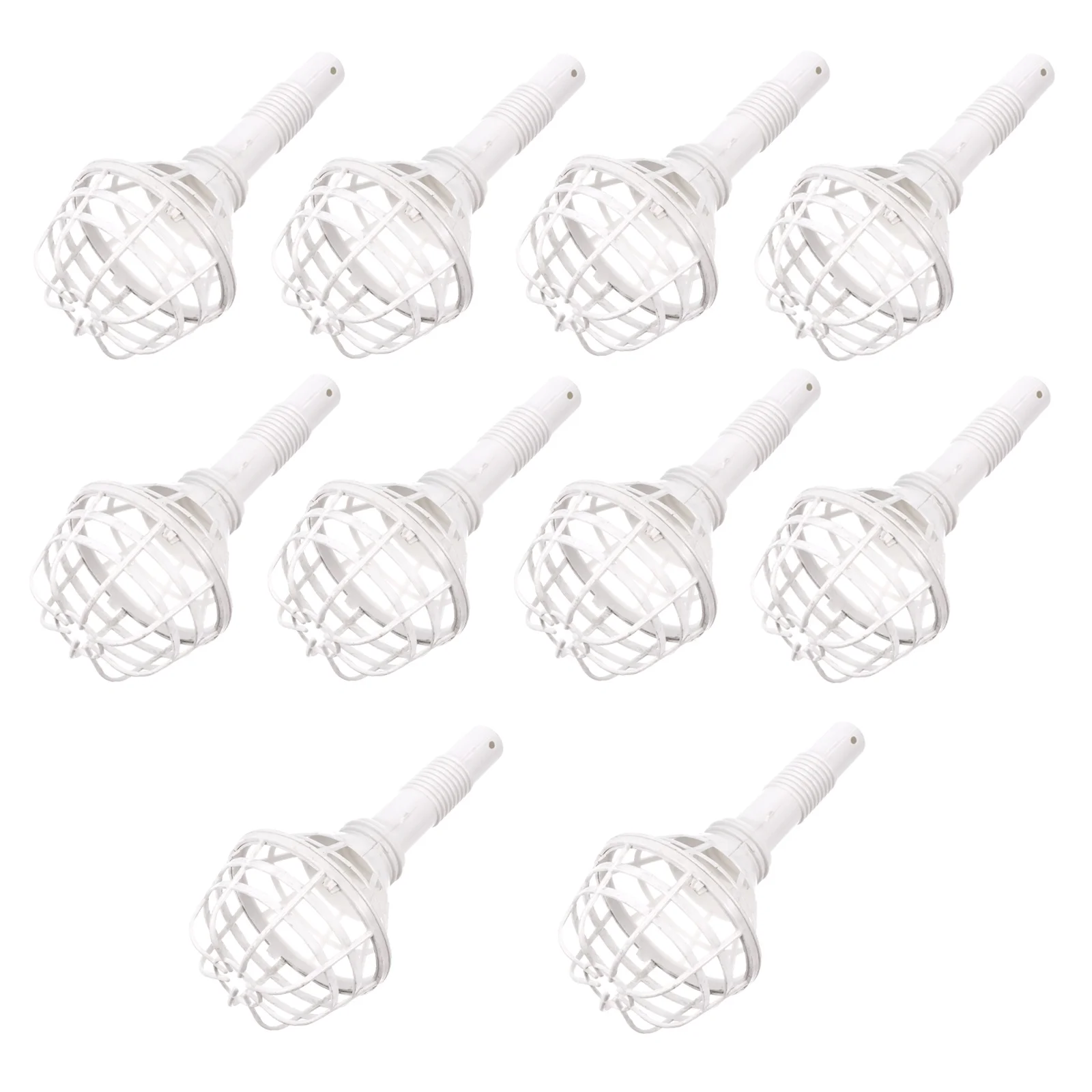 

10pcs Empty Flower Receptacle Wedding Bridal Supplies Plastic Bouquet Holder Fresh Artificial Decor Durable Environmental