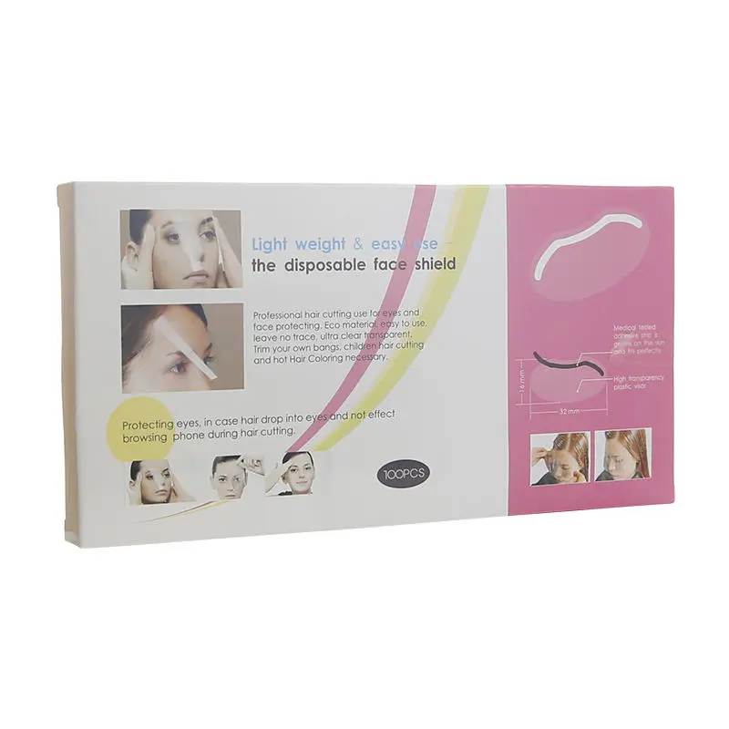 صديقة للبيئة الحلاق المتاح شفافة قناع الوجه حامي العين تصفيف الشعر قطع تصفيف الشعر أدوات العناية الوجه درع