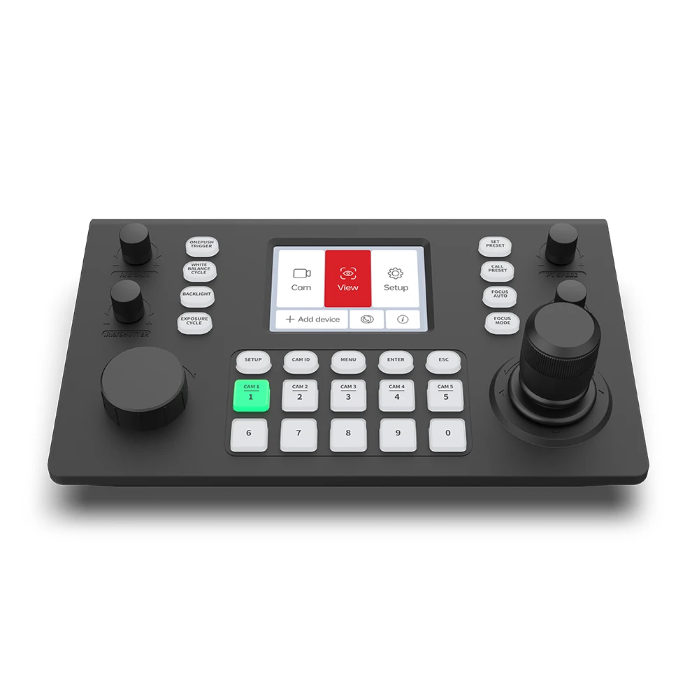 YRR-11DP decoding PTZ control keyboard with LCD screen and conference   manual knob, suitable for conference  s