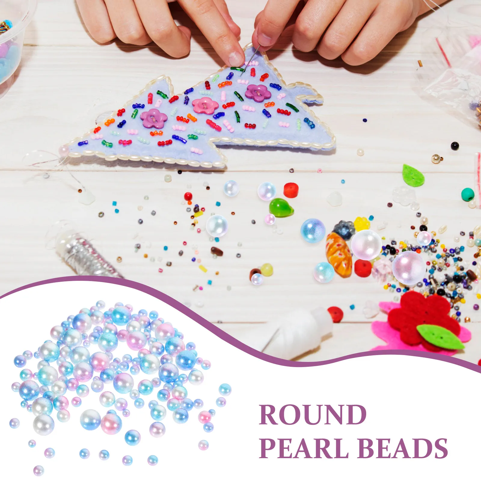 

1 Bag No Hole Beads Vase Filler Fake Pearl Craft Decor Floral Arrangements Brush Holder Diy Jewelry Making Pearl Beads No Hole