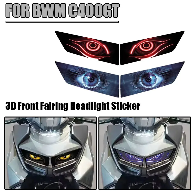 

For BMW C400GT 2018-2023 C400 GT c400gt Motorcycle accessories headlight protection sticker headlights eye body sticker