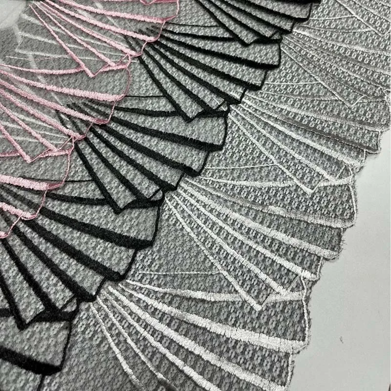 

20 ярдов двусторонняя вышивка кружевная бейка кружева ткань лента DIY бюстгальтер нижнее белье швейный материал DIY одежда платье