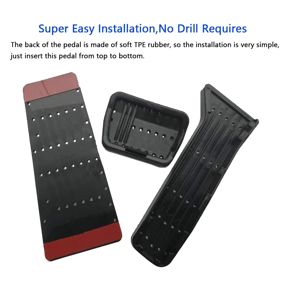 المضادة للانزلاق لا الحفر الفرامل الغاز مسرع الراحة القدم وسادة الدواسة يغطي ل 2 3 6 -3 -4 -5 -9