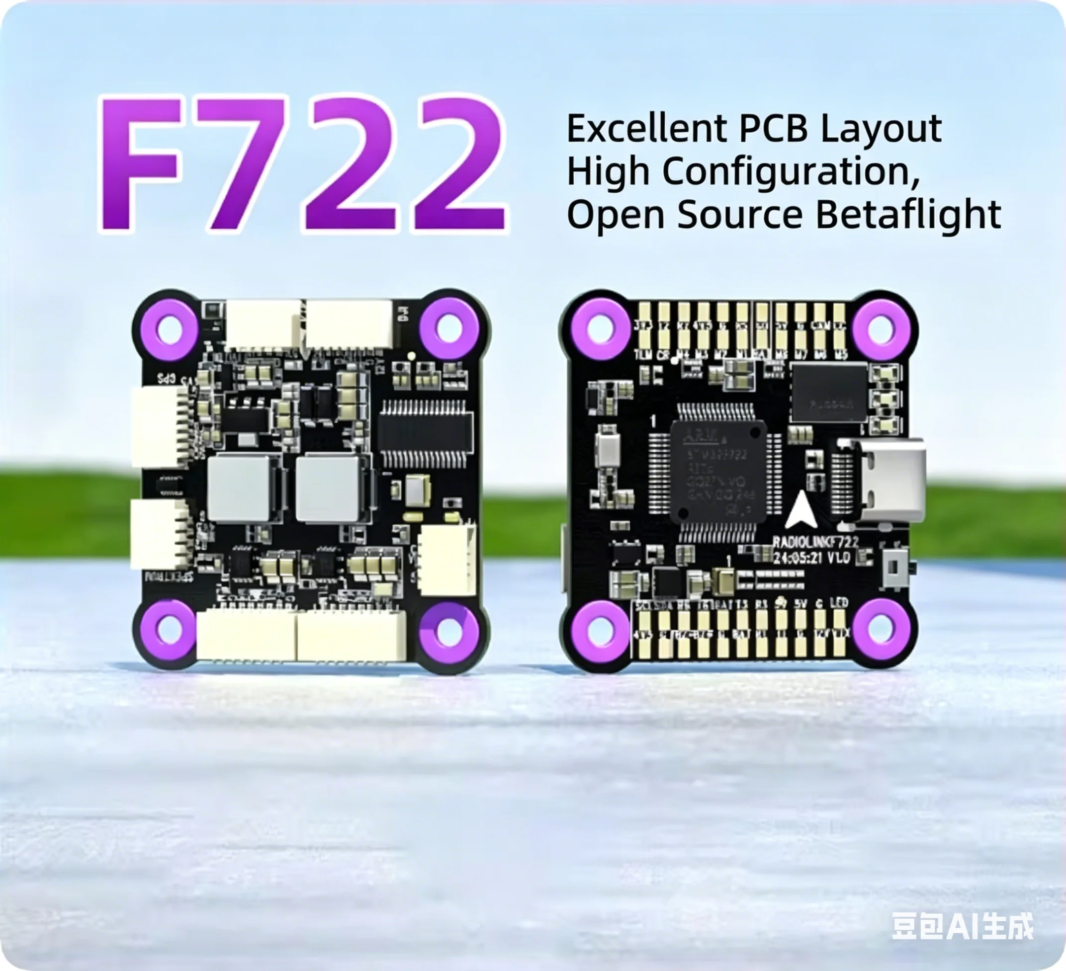 F722 Flight Controller F7 FPV Racing Drone 2-8 Axis Multirotor Open Source Betaflight Flight Tower